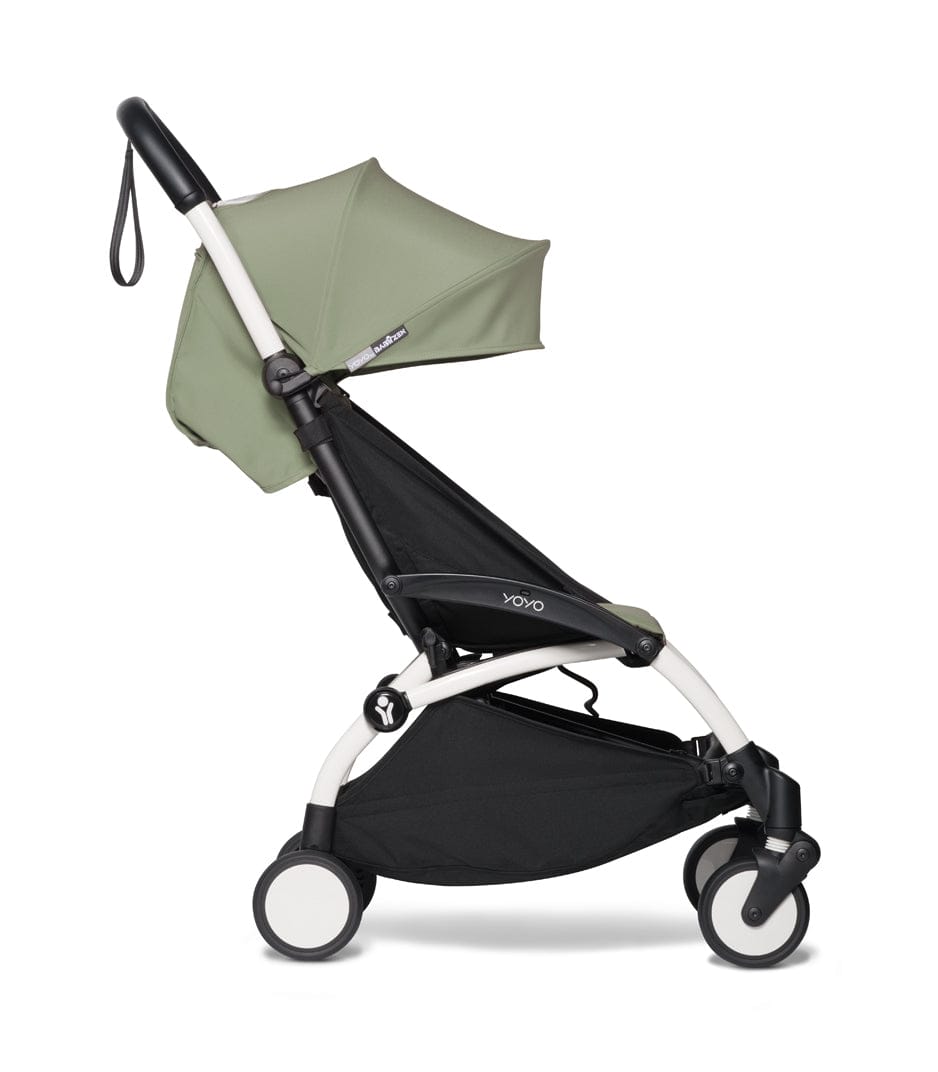 Babyzen YOYO2 Ultra Compact 6+ Stroller - White / Olive – Albee Baby