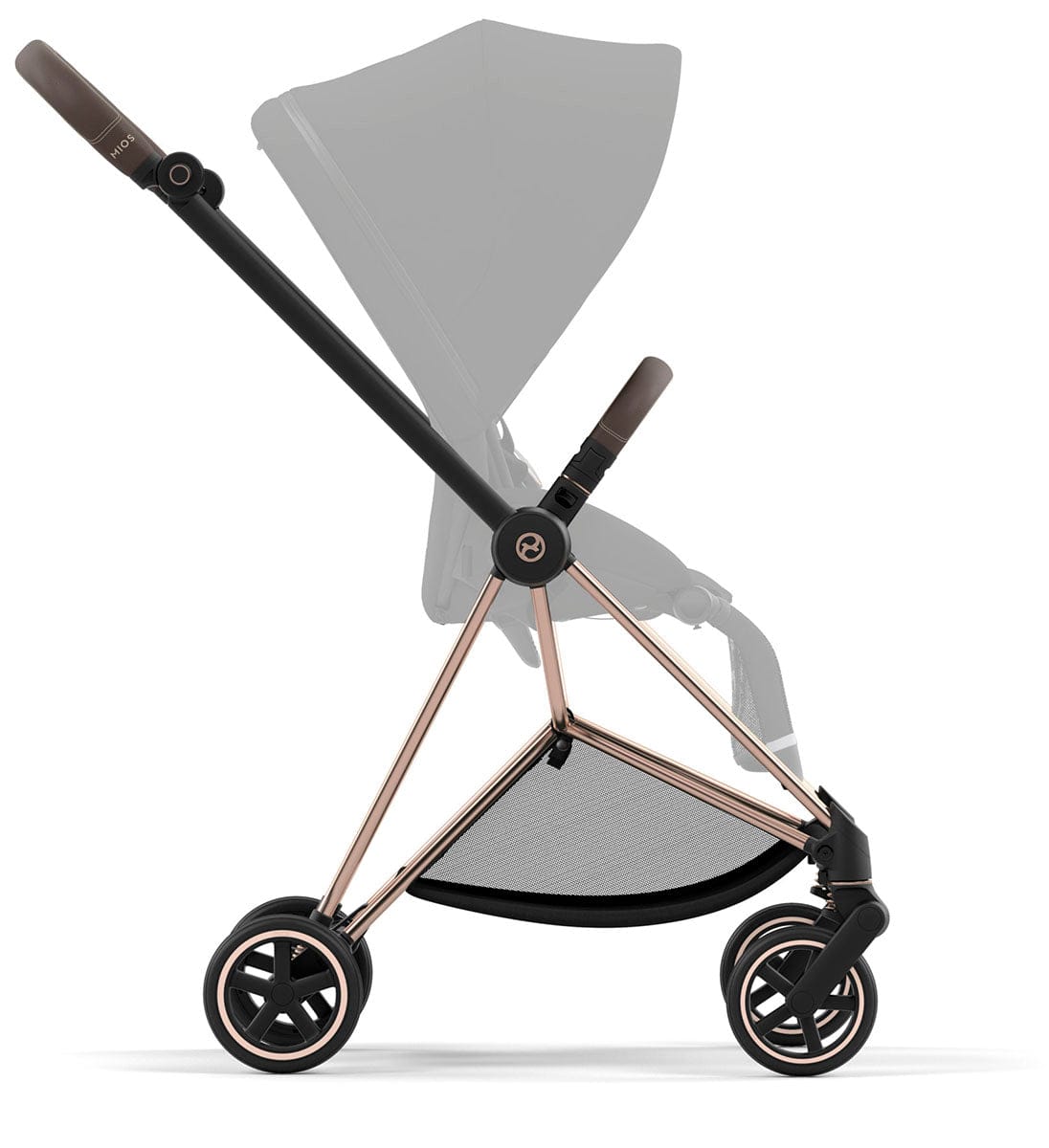 Cybex Mios 3 Stroller Frame - Rose Gold / Brown – Albee Baby