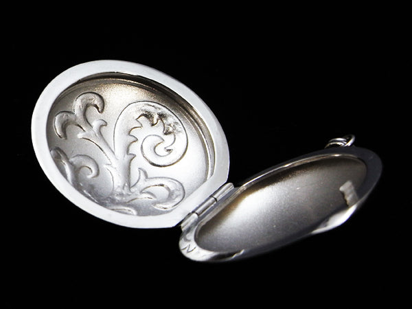 ロケットペンダント ペンダント トップ シルバー 丸型[大]模様