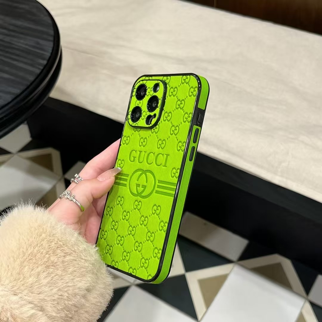 Gucci Leather Case For iPhone 16 Pro Max With GG Logo Case