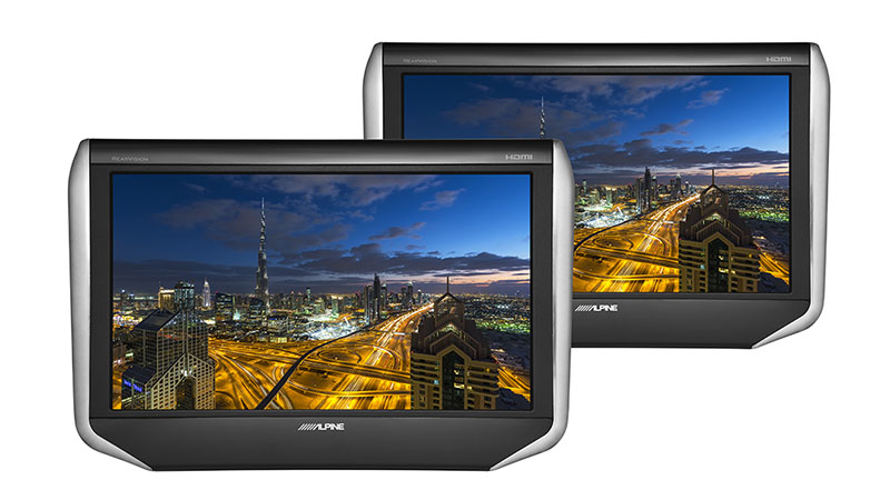 10.1型WXGAヘッドレスト取付け型リアビジョン・2台パックSXH10T | カー