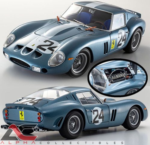 Kyosho Ferrari 250 GTO ボディセット Kyosho Ferrari 250 GTO #22 Elde - Beurlys 24h Le Mans 1962 1/18