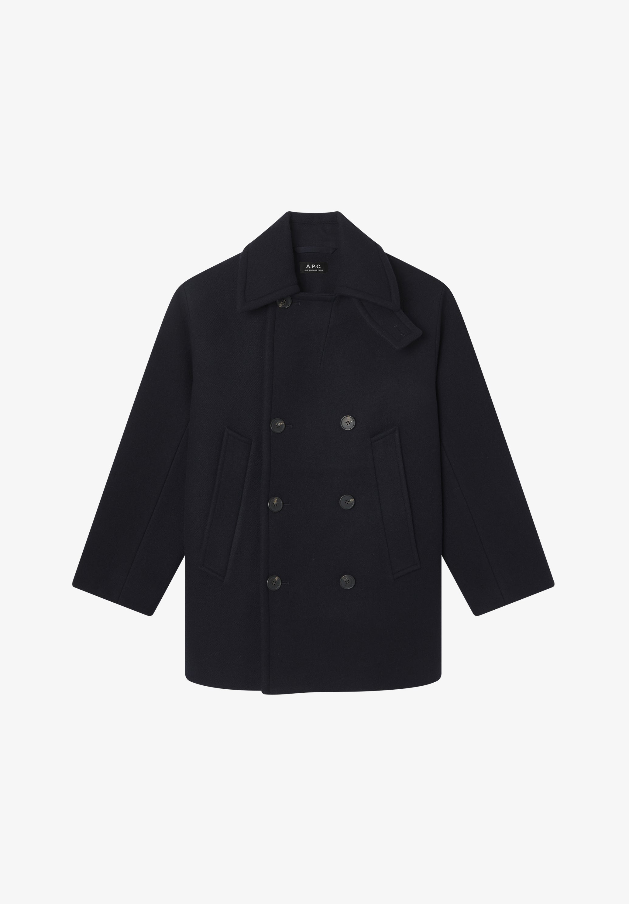 Recycled wool pea coat | Outerwear | A.P.C. Ready-to-Wear