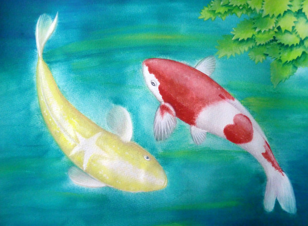 鯉」 by 中尾成夫｜Artmeter｜暮らしを彩るアートが、きっと見つかる