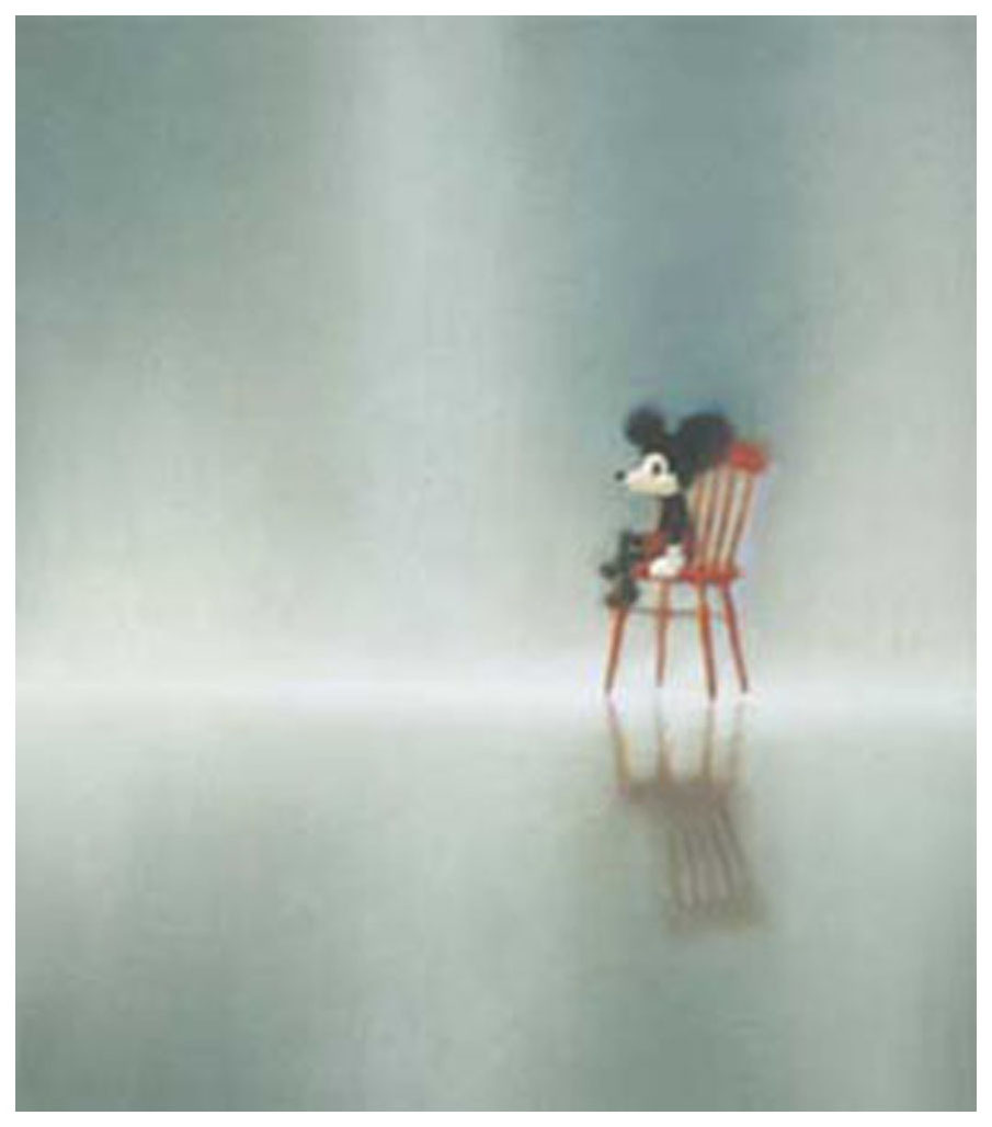 牧野千穂 ディズニー(版画/ジクレー) 鏡のなかの君に 5493|アート