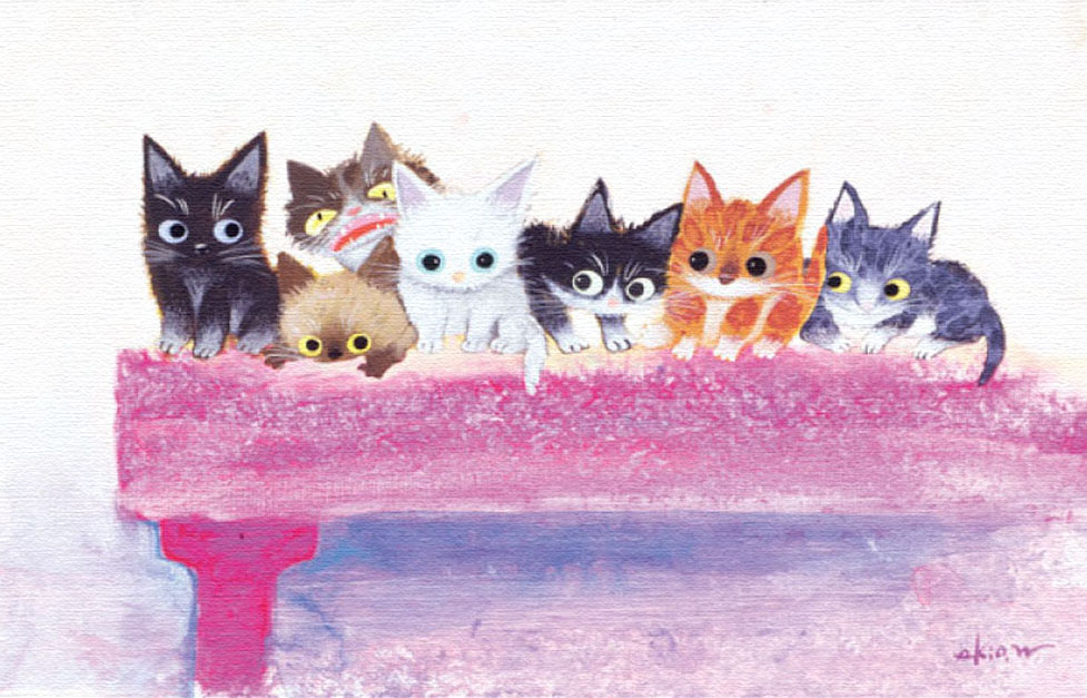 渡辺あきお 絵画 (版画/キャンバスジクレー) メリーフレンズ 6997