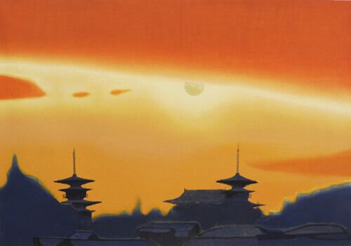 薬師寺夕べ | 平山郁夫 買取・作品 | 日本画、絵画高額査定はアート