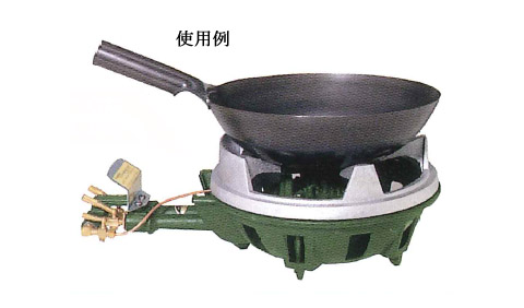 鋳物コンロ用五徳(2連用中華五徳)※メーカー直送品 - 大工道具・金物の