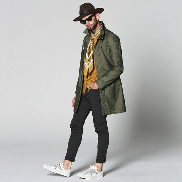 KAZUYUKI KUMAGAI ミリタリーサテン ワークコート KC81-012 「Area」