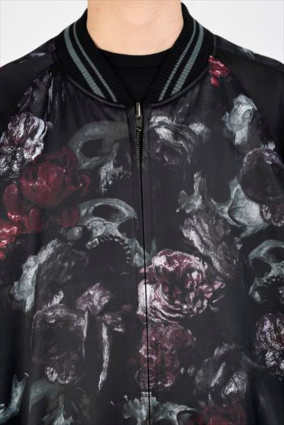 R/C SATIN REVERSIBLE BLOUSON (FLOWER SKULL) - LAD MUSICIAN 「Area」