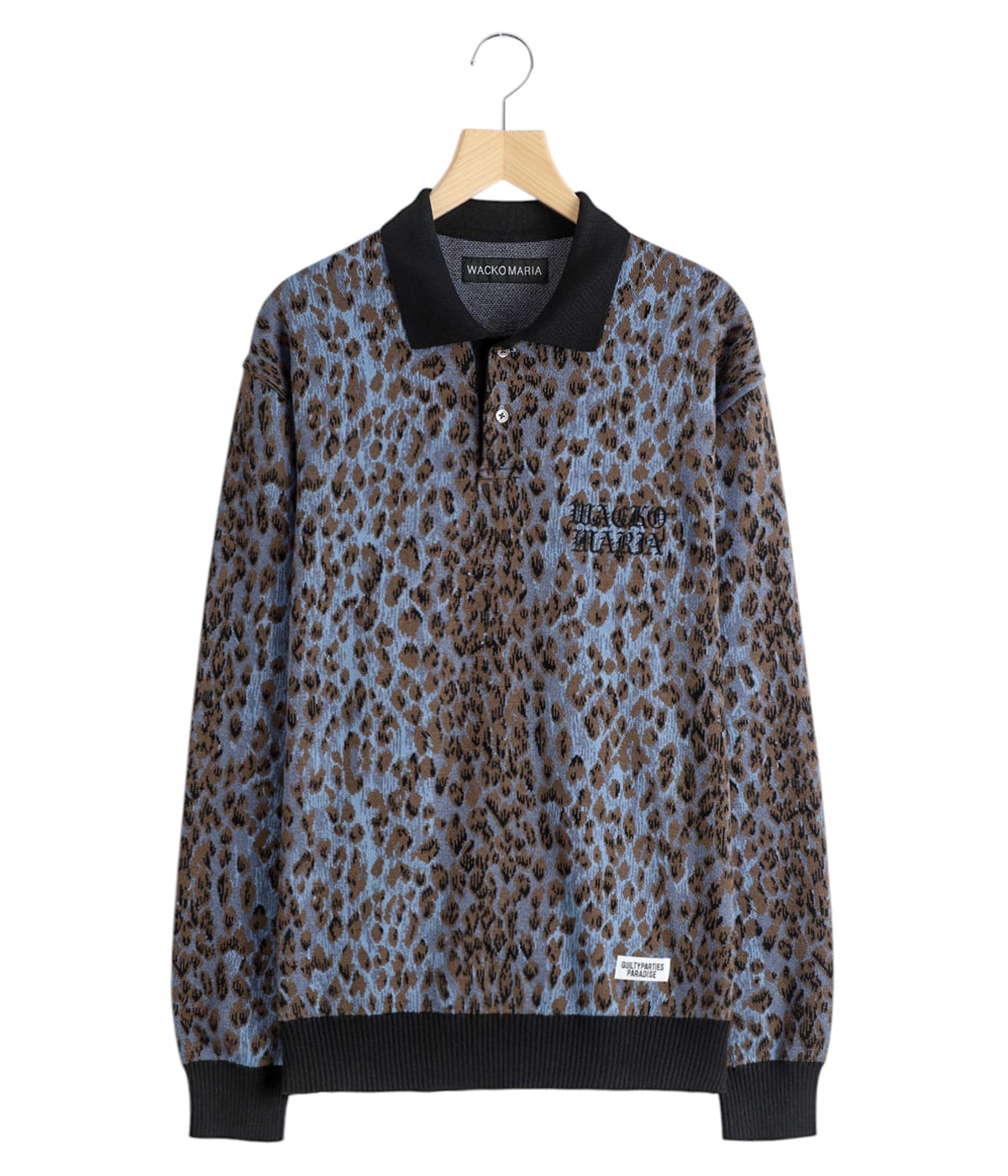 LEOPARD KNIT POLO SHIRT | WACKO MARIA(ワコマリア) / トップス