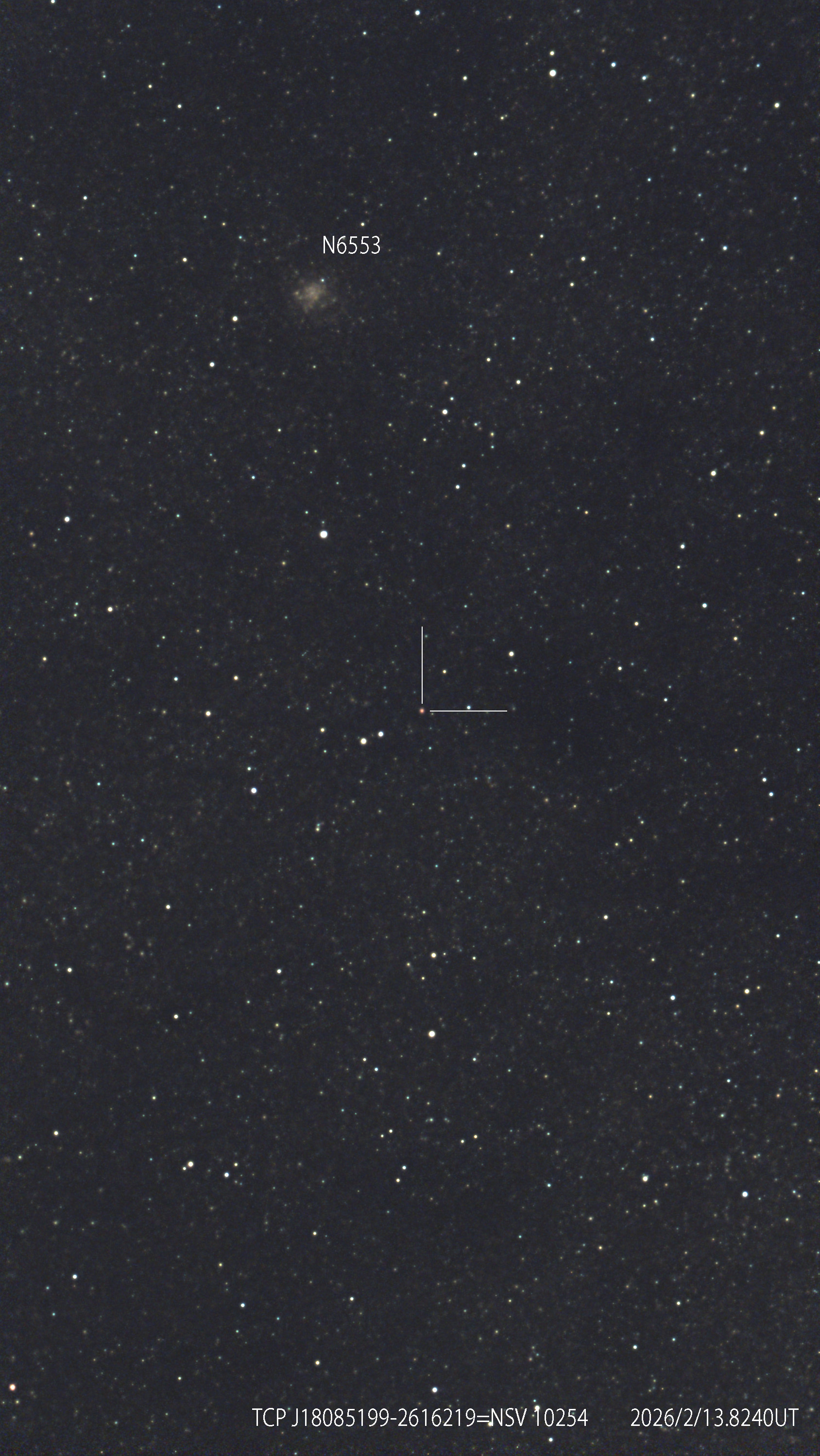 132593: TCP J18085199-2616219 by 北極老人星 - 天体写真ギャラリー