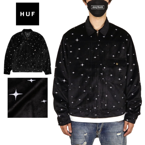 GALAXY VELVET TRUCKER JACKET JK00416 ジャケット アウター|HUF