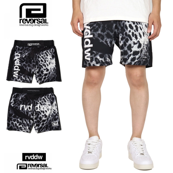 LEOPARD FIGHT SHORTS rv23aw603 ショートパンツ ショーツ|reversal