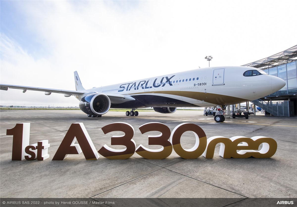 STARLUX Launches Widebody Fleet With 1st A330neo