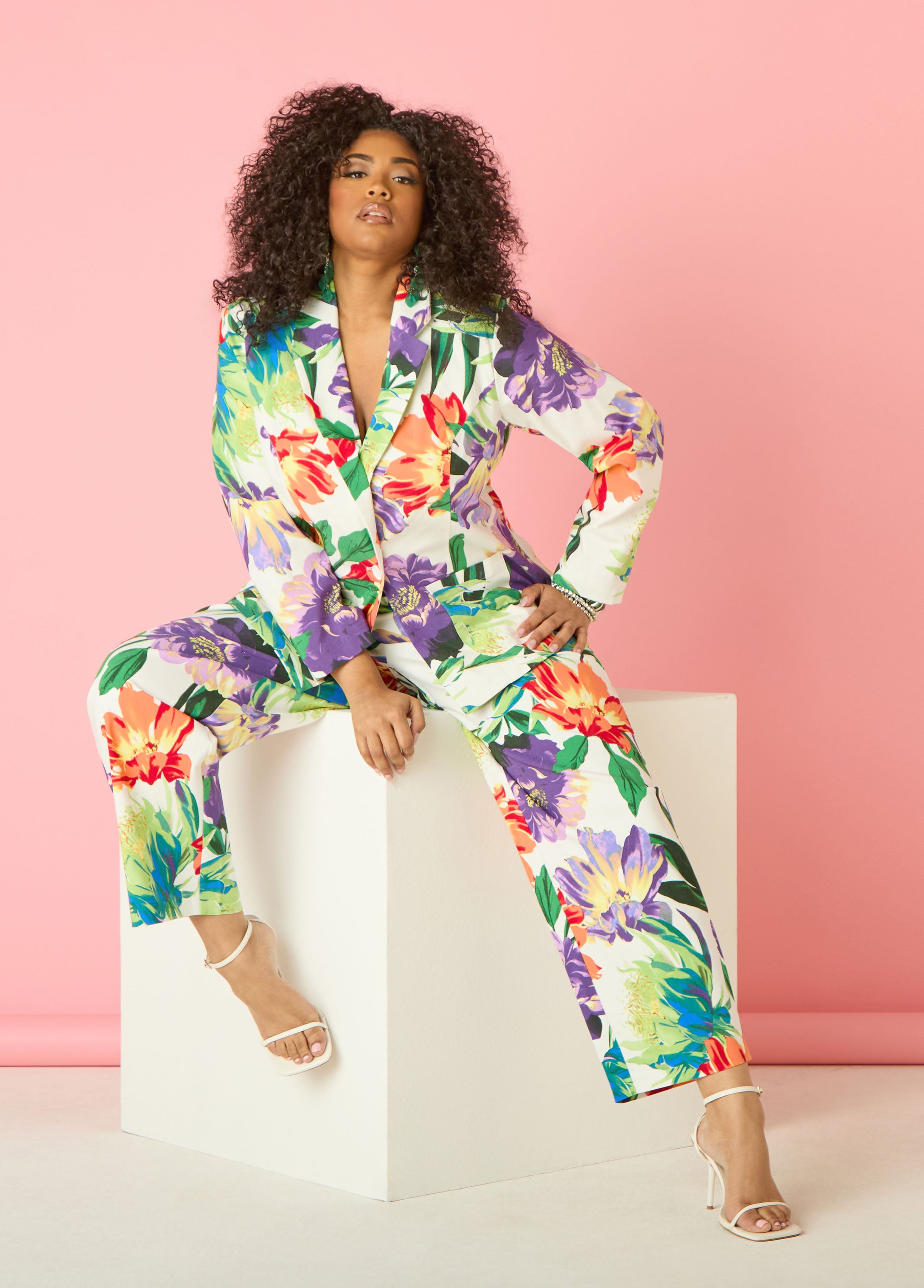 Millennium Floral Print Trousers – Ashley Stewart