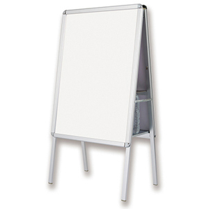 転倒防止アルミ枠ポスタースタンド（両面） APS-A2 | 株式会社アスカ