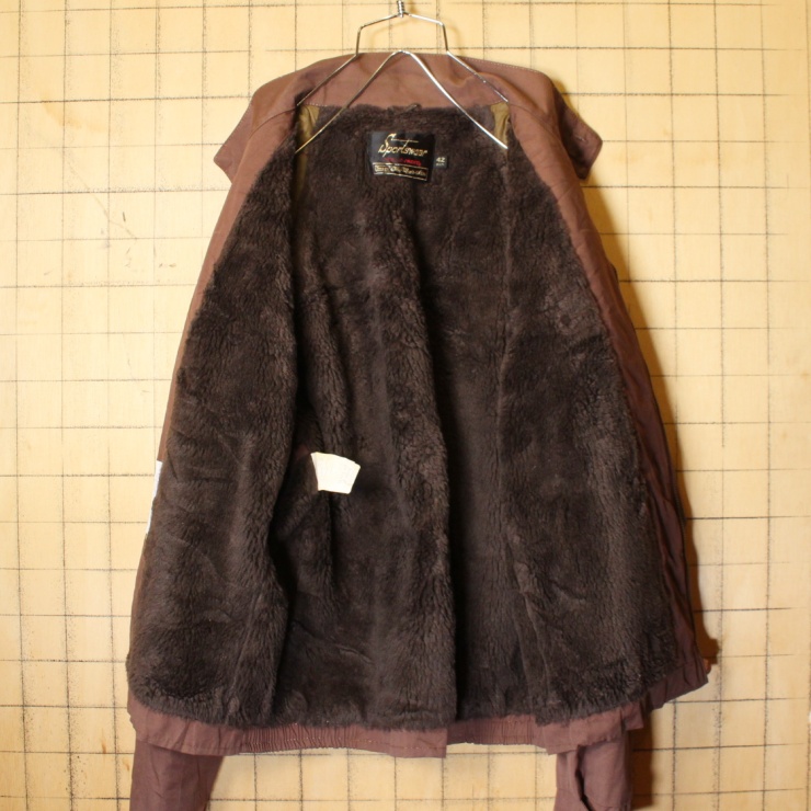 60s 70s USA製 Sears ボアライナー ドリズラー ジャケット メンズL相当