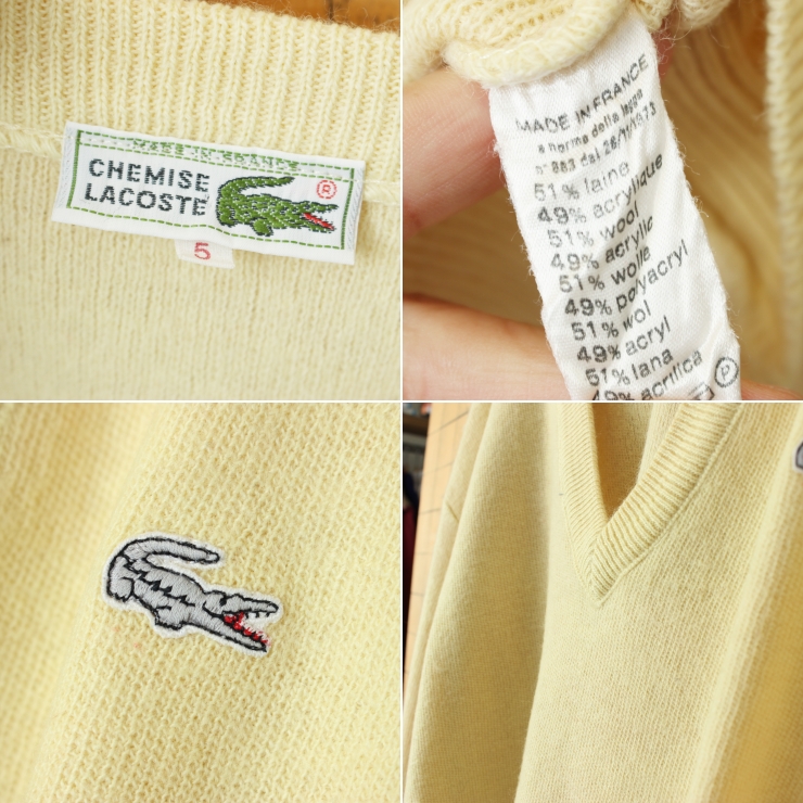 ヴィンテージ ユーロ ポロニット スコットランド製 リネンコットン 90s