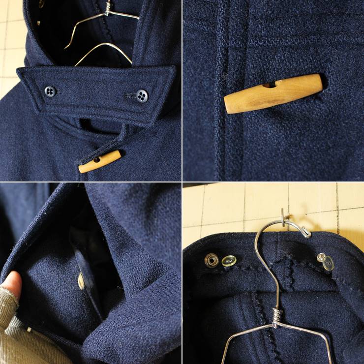 フランス製 60s-70s LE minor ウール ダッフルコート ビンテージ