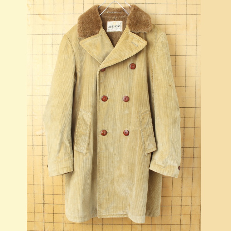 60s 70s USA製 ZERO KING コーデュロイ コート ジャケット メンズML