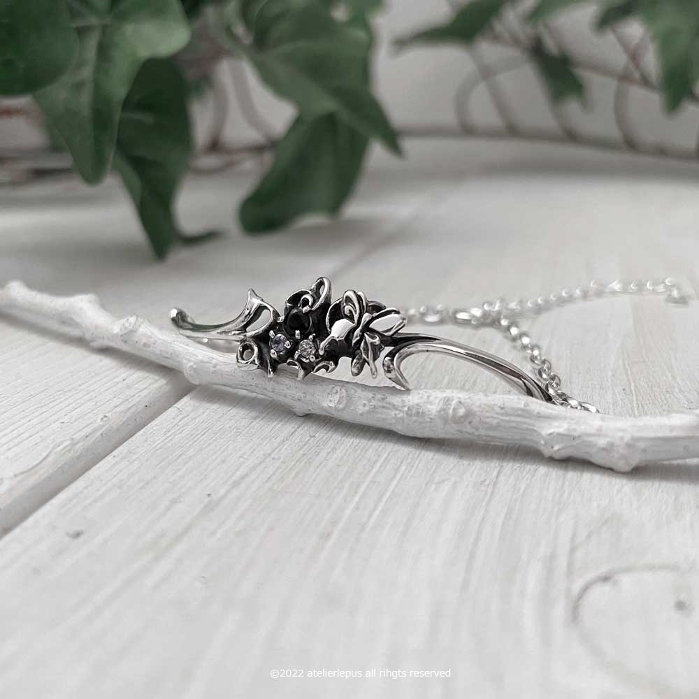 アゲハ 蝶 3つの宝石 シルバー925 ブレスレット 13cm+5cm Ageha|アゲハ