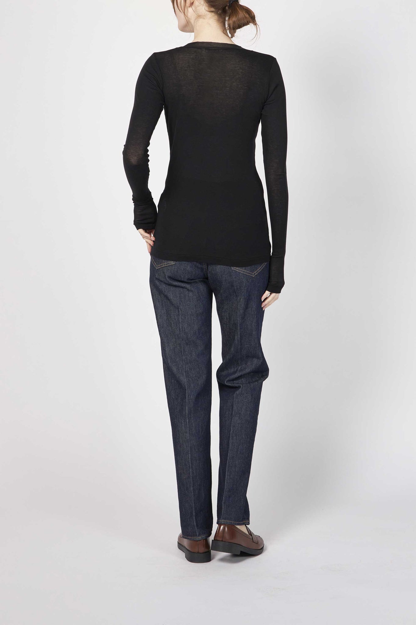 SUPER HIGH GAUGE SHEER RIB L/S TEE – ATELIERMO