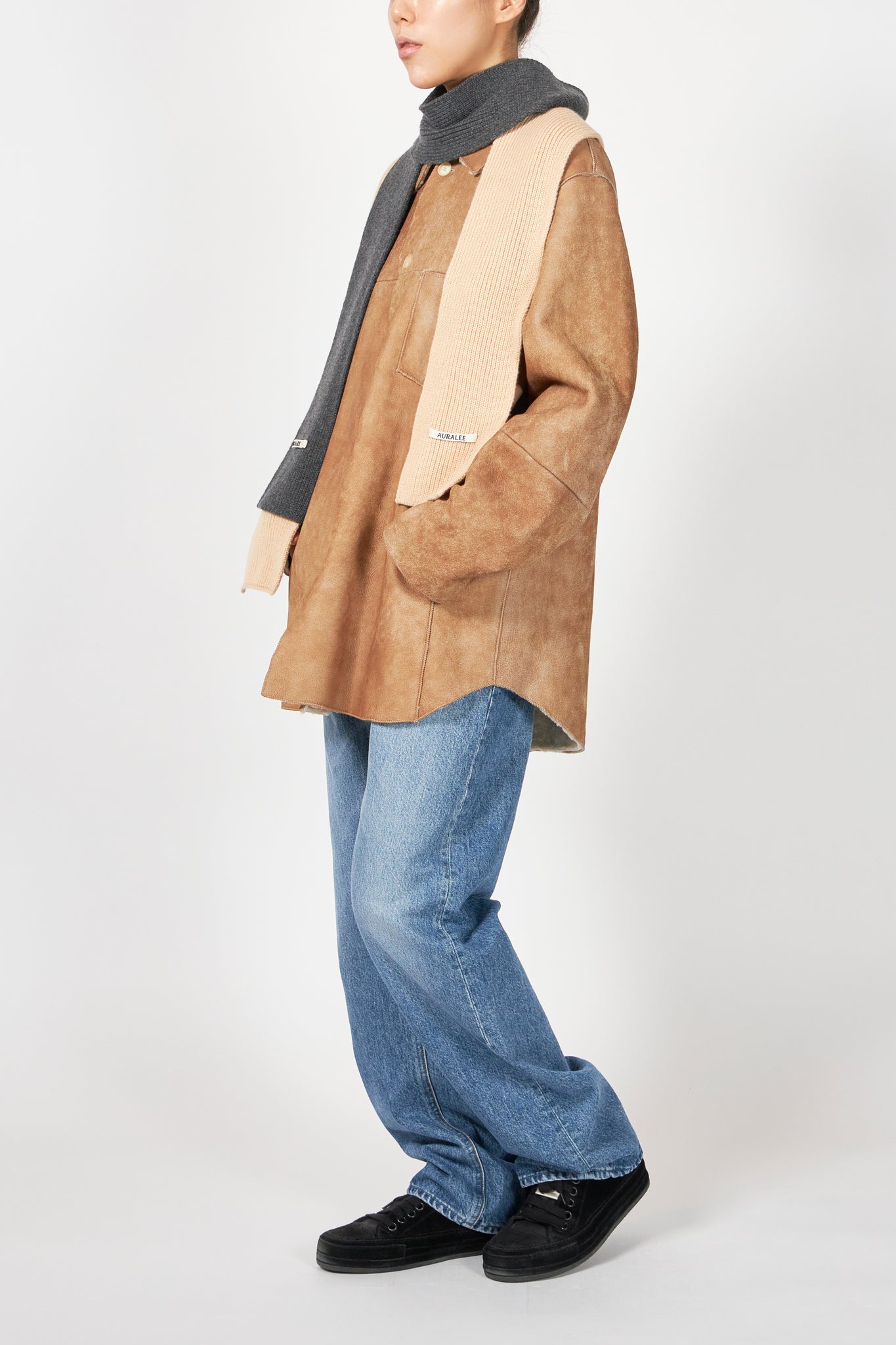 LIGHT CASHMERE KNIT STOLE – ATELIERMO