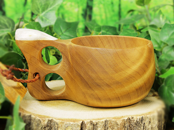 Koivumaa コイヴマー｜ククサ(kuksa) 角飾り-005｜2つ穴ハンドル 190cc