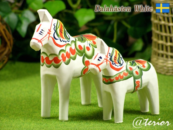 ダーラナホース ホワイト/Nils Olsson/ニルス オルソン XSサイズ(5cm