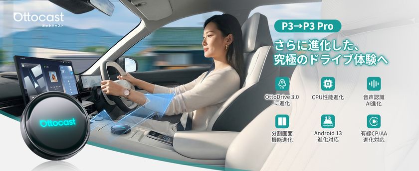 接続するだけで車内がエンタメ空間に変身！ “P3”の完全進化版