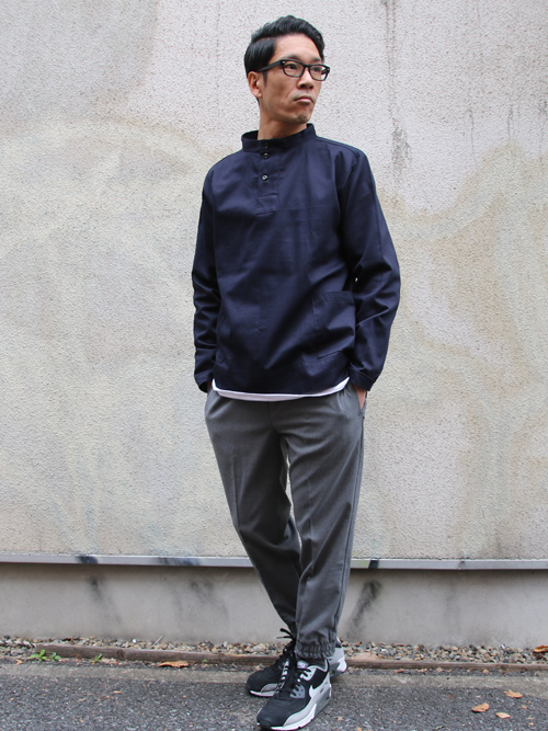 グロッシーツイル フィッシャーマンスモックシャツ【MADE IN JAPAN