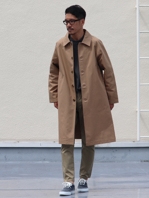 VENTILE®（ベンタイル）40/2耐水撥水ギャバ ステンカラーコート【MADE