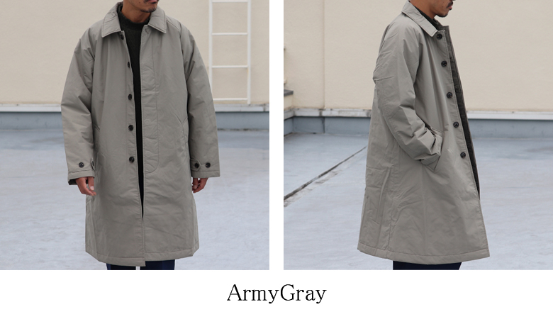 60/40クロス Sorona®Dupont 中綿 ステンカラーコート【送料無料