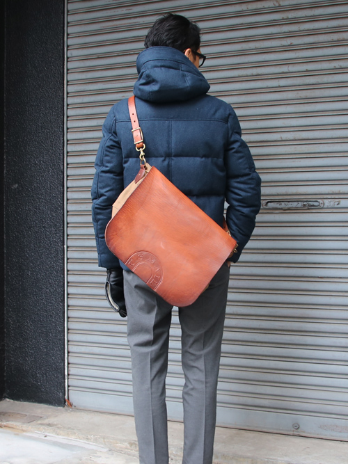 キャンバス×レザー メールバッグ【MADE IN JAPAN】『日本製』【送料