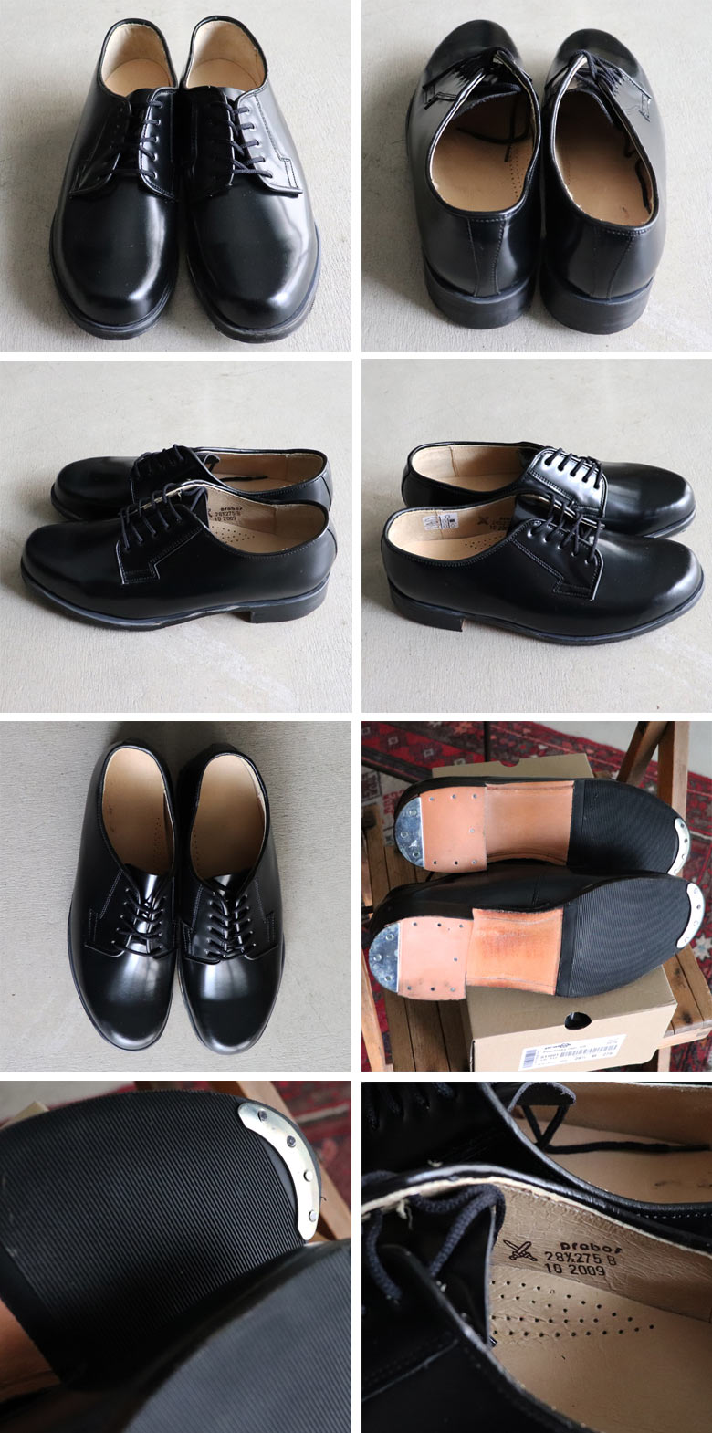 DEAD STOCK / Czech Army Leather Sole Officer Shoes（チェコ軍