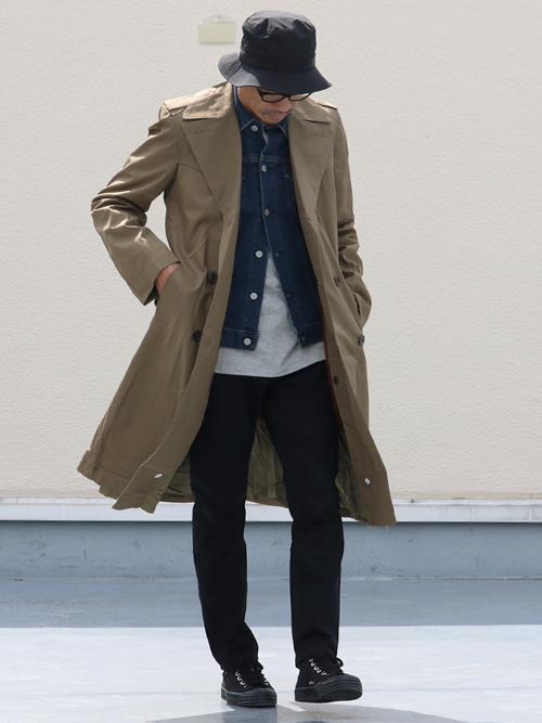 DEAD STOCK / ITALIA MILITARY 70s Lining Vest TRENCH COAT（イタリア