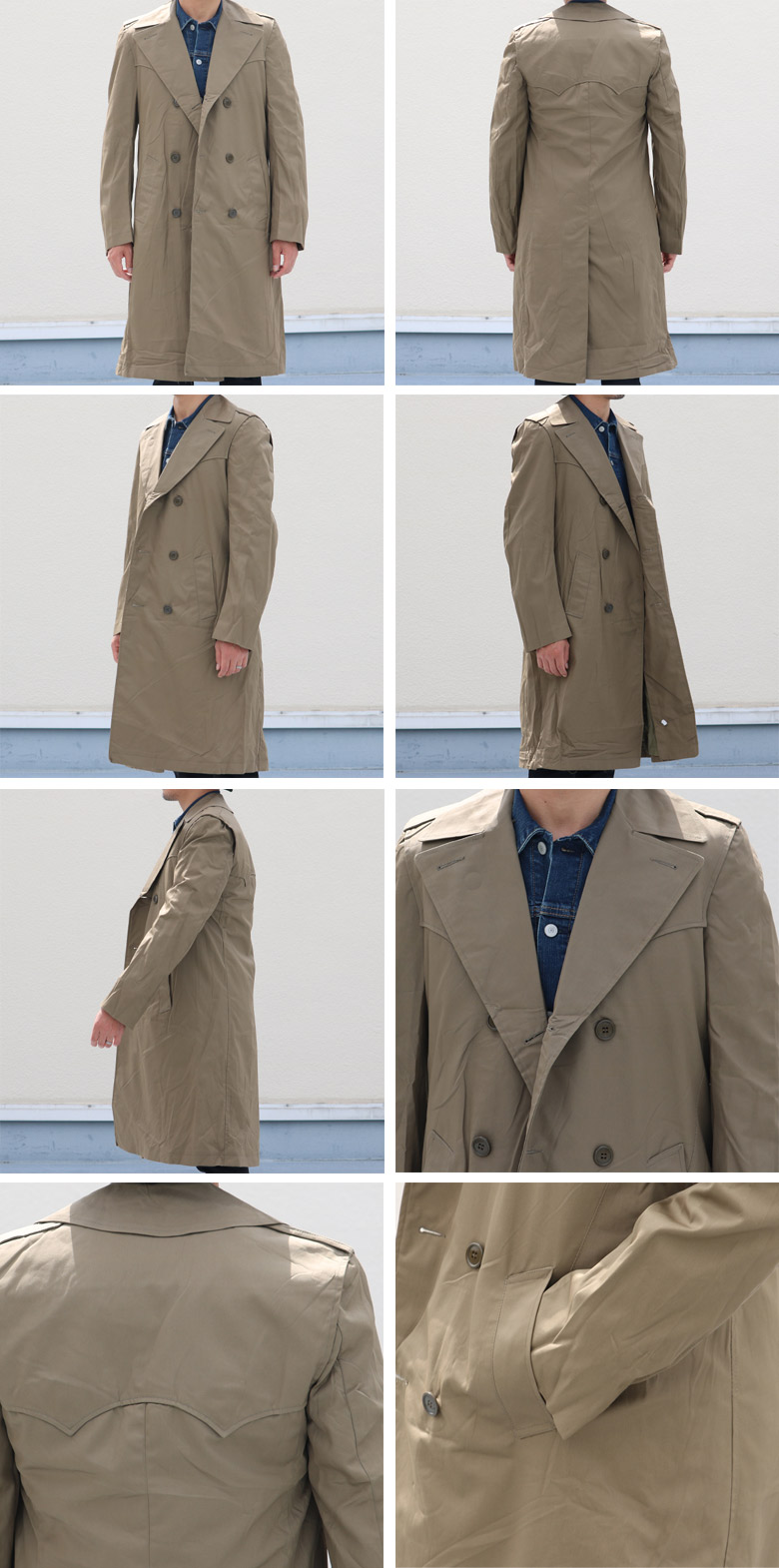 DEAD STOCK / ITALIA MILITARY 70s Lining Vest TRENCH COAT（イタリア