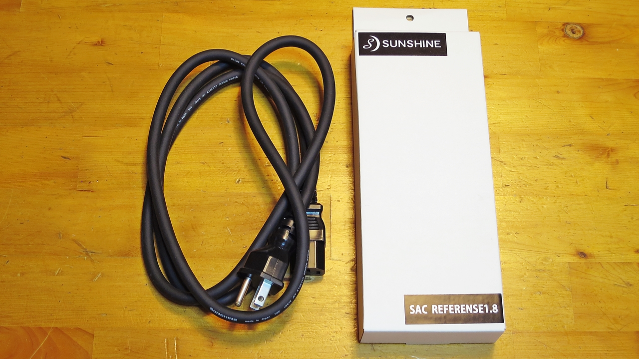 SUNSHINE SAC REFERENCE 1.8 電源ケーブルをレビューしてみる【前編