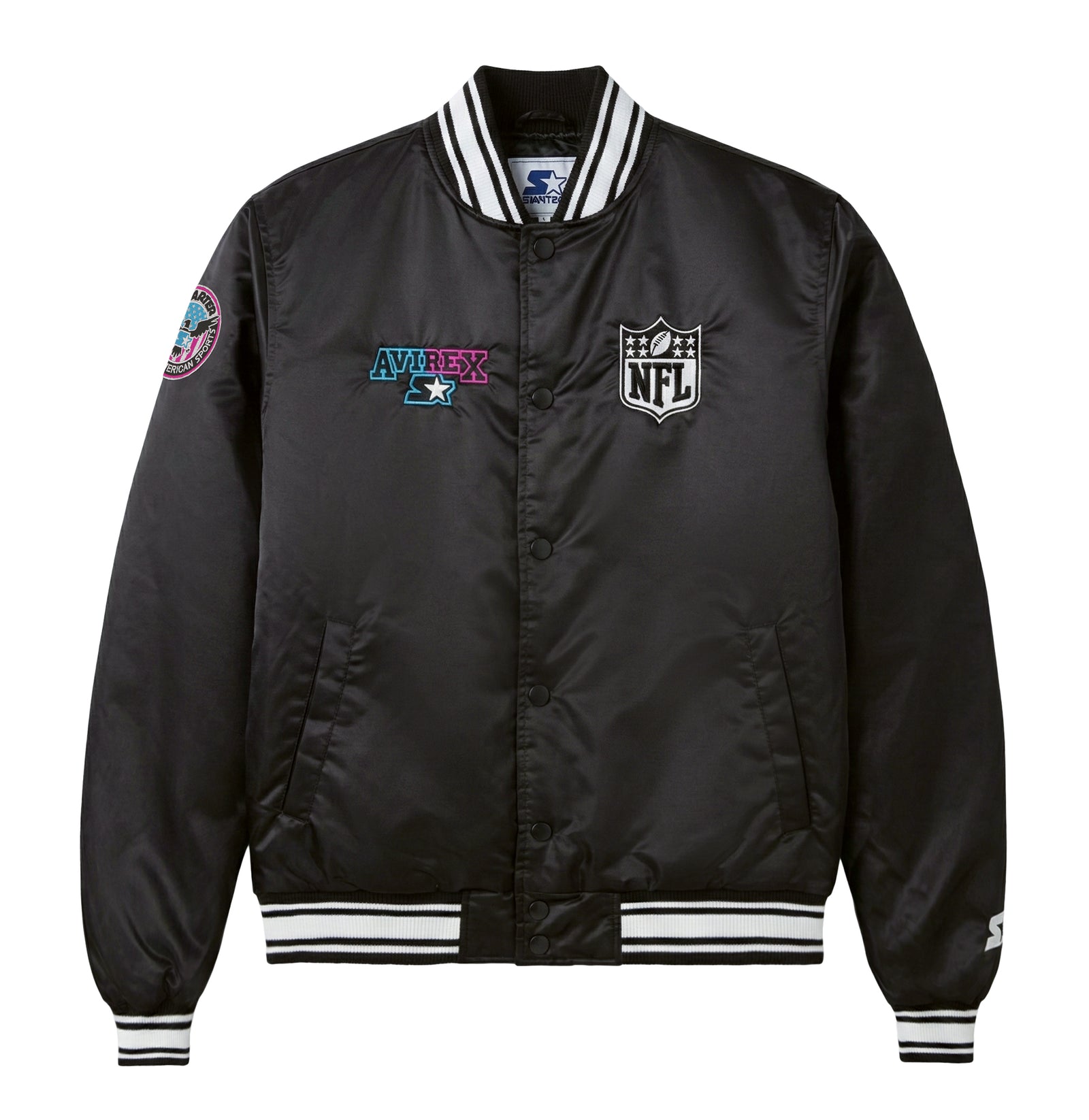 AVIREX X STARTER SUPER BOWL LX SATIN JACKET – Avirex