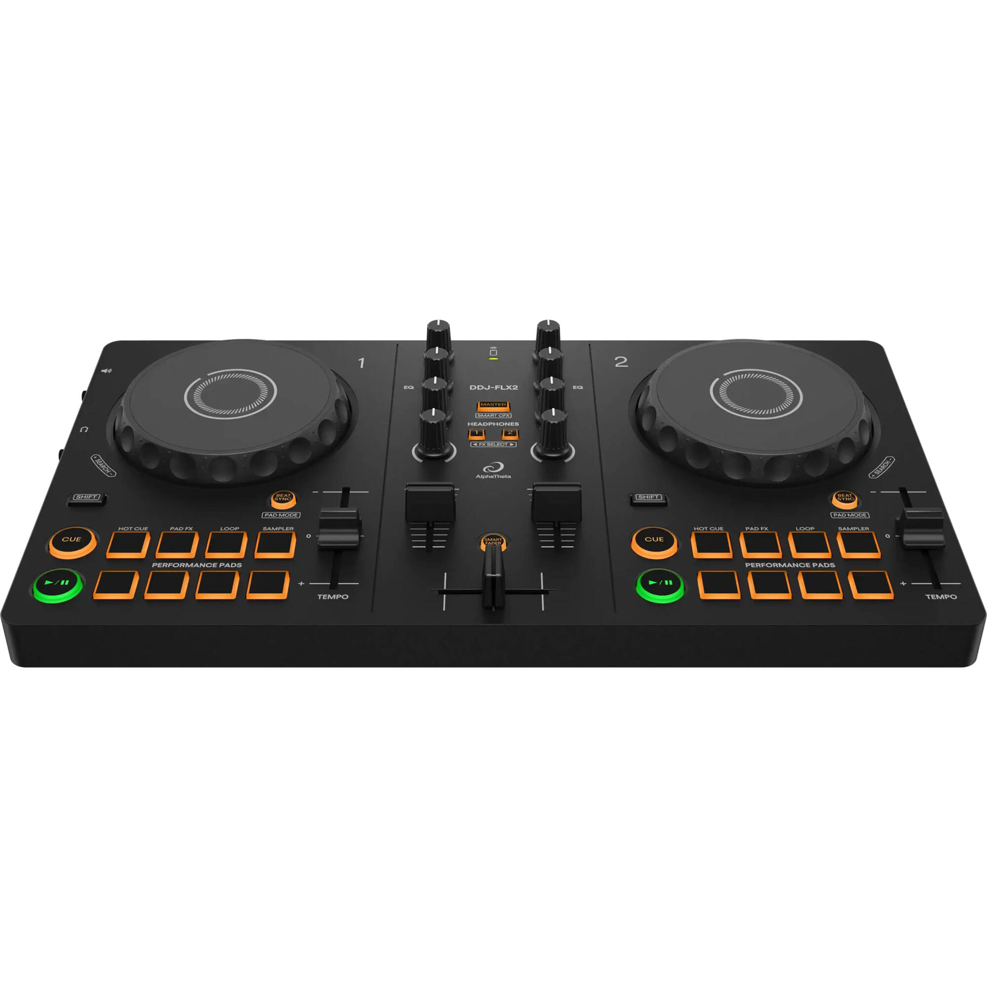 AlphaTheta DDJ-FLX2 and DM-40D Bundle – Entry Level DJ Gear