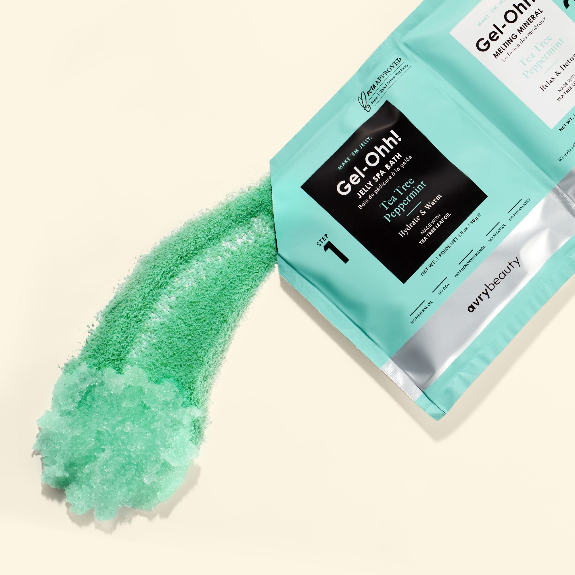 Tea Tree Gel Ohh Jelly Spa Bath Pedicure Kit | AvryBeauty