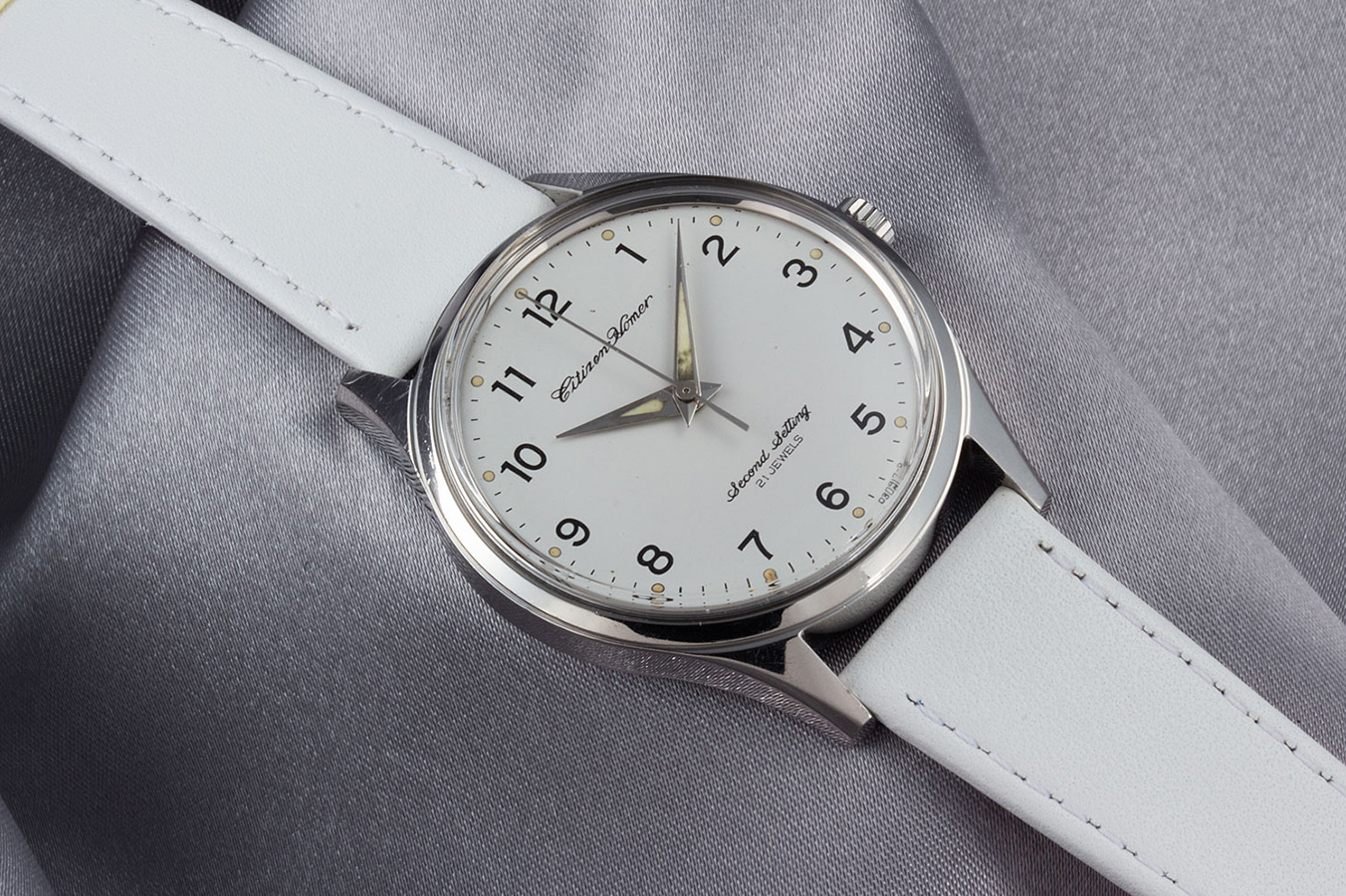 シチズン ホーマー 鉄道時計 白文字盤 東南鉄 102 1974(昭和49)年 x019