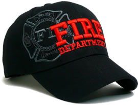 刺繍入り デザインキャップ [FIRE DEPARTMENT]
