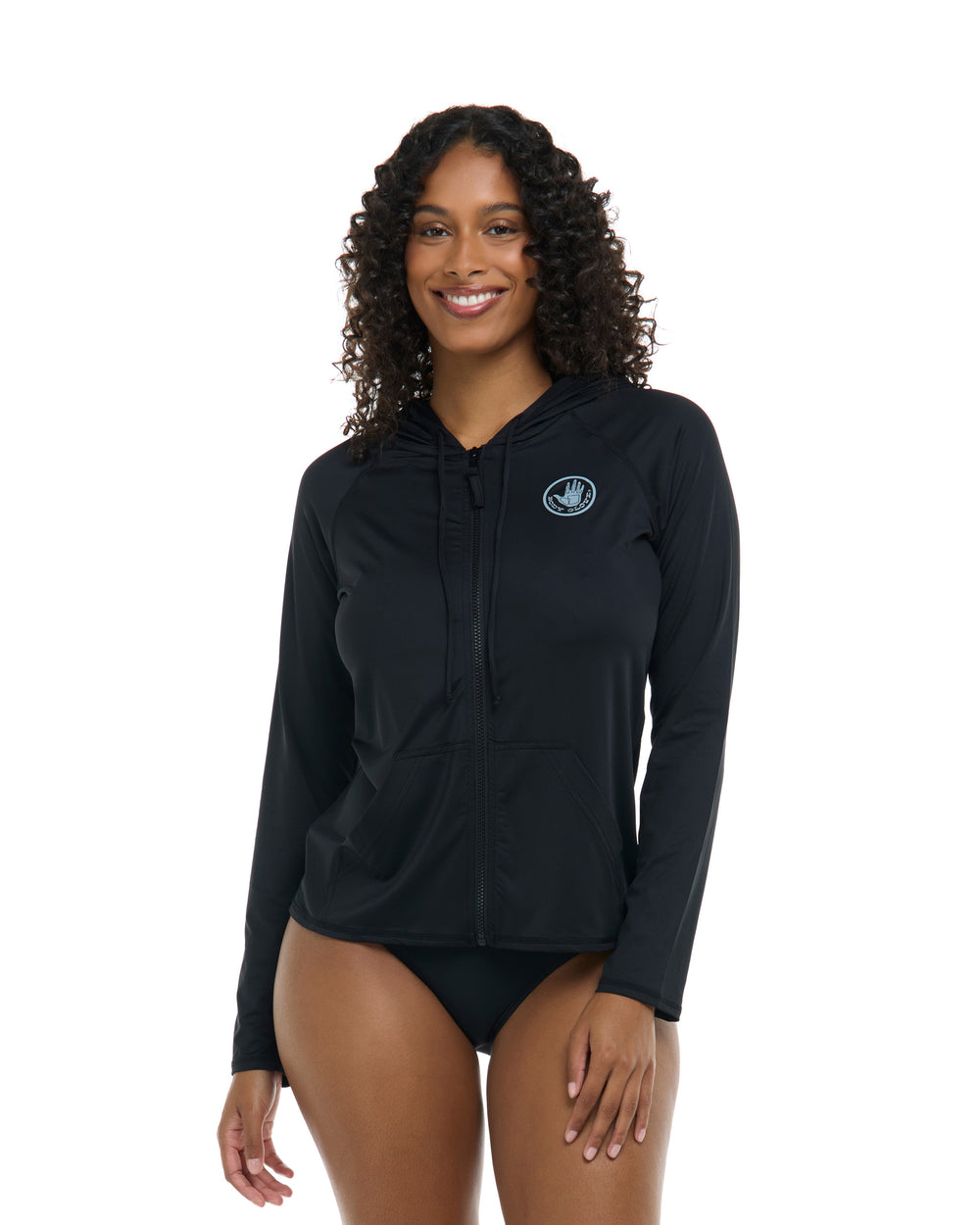 Smoothies Barbara Hoodie Rashguard - Black - Body Glove