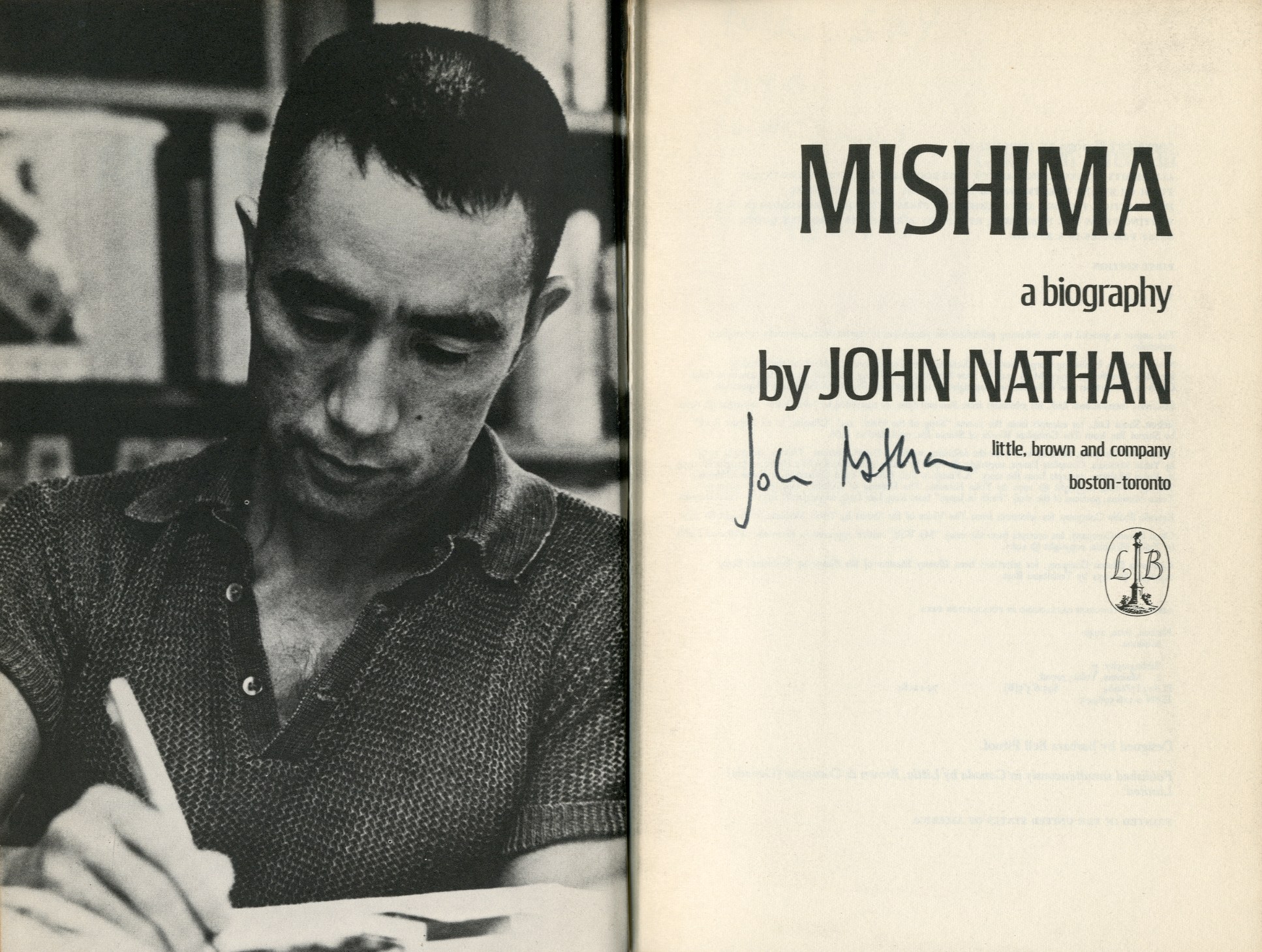 MISHIMA: a biography / John Nathan | 小宮山書店 KOMIYAMA TOKYO