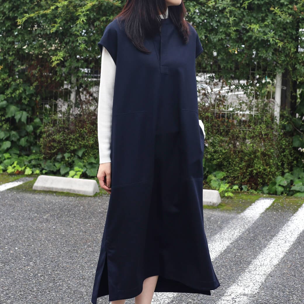 LE GLAZIK ル・グラジック ウール スキッパー フランネル ワンピース