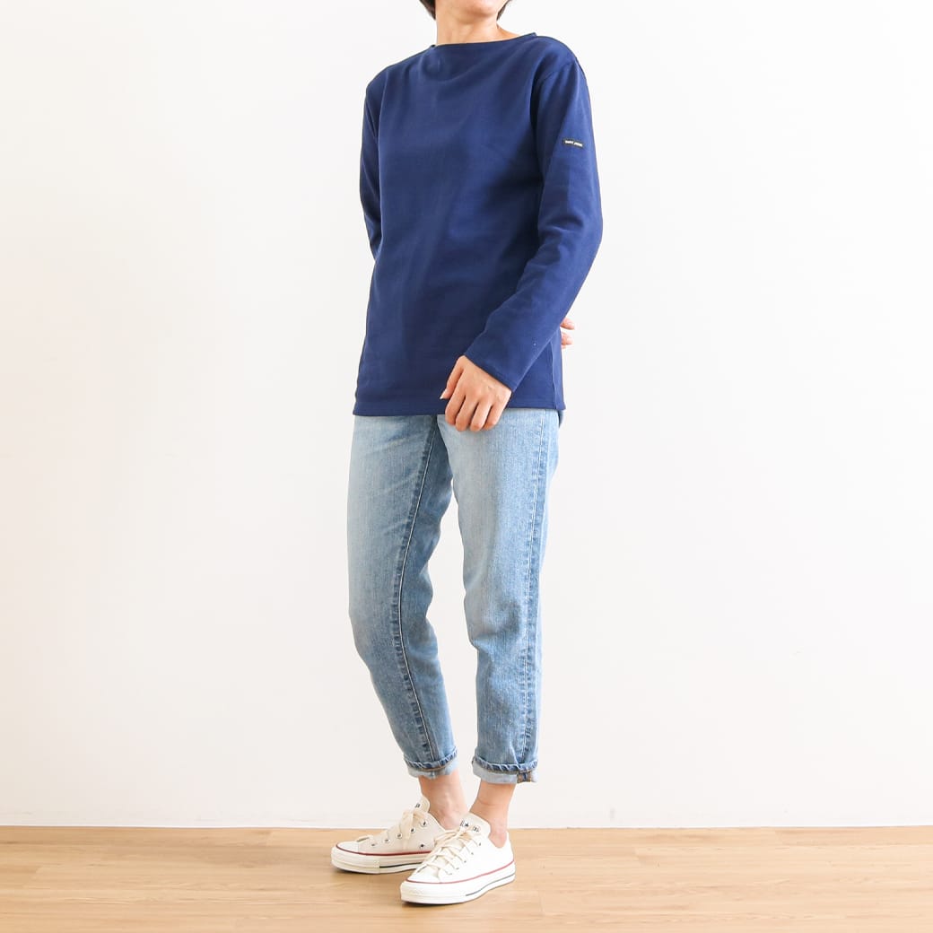 SAINT JAMES セントジェームス ウエッソン バスクシャツ 無地｜BORN