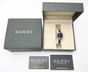 GUCCI グッチ 1400L クオーツ レディース時計 バングルウォッチ SS