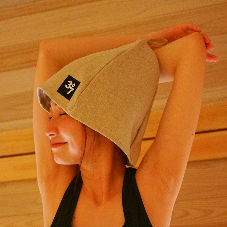 サウナ「37（サウナ）」リネンサウナハット【バスリエ（BATHLIER